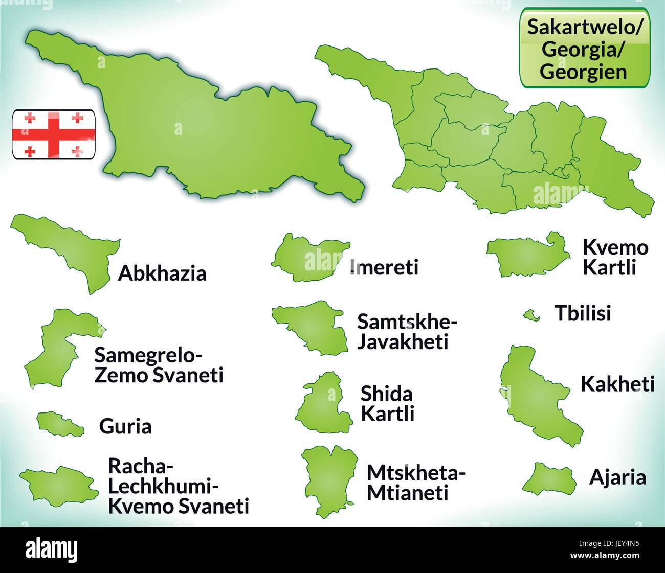 map of georgia with borders in - Map Of Georgia With Borders In Green JEY4N5 