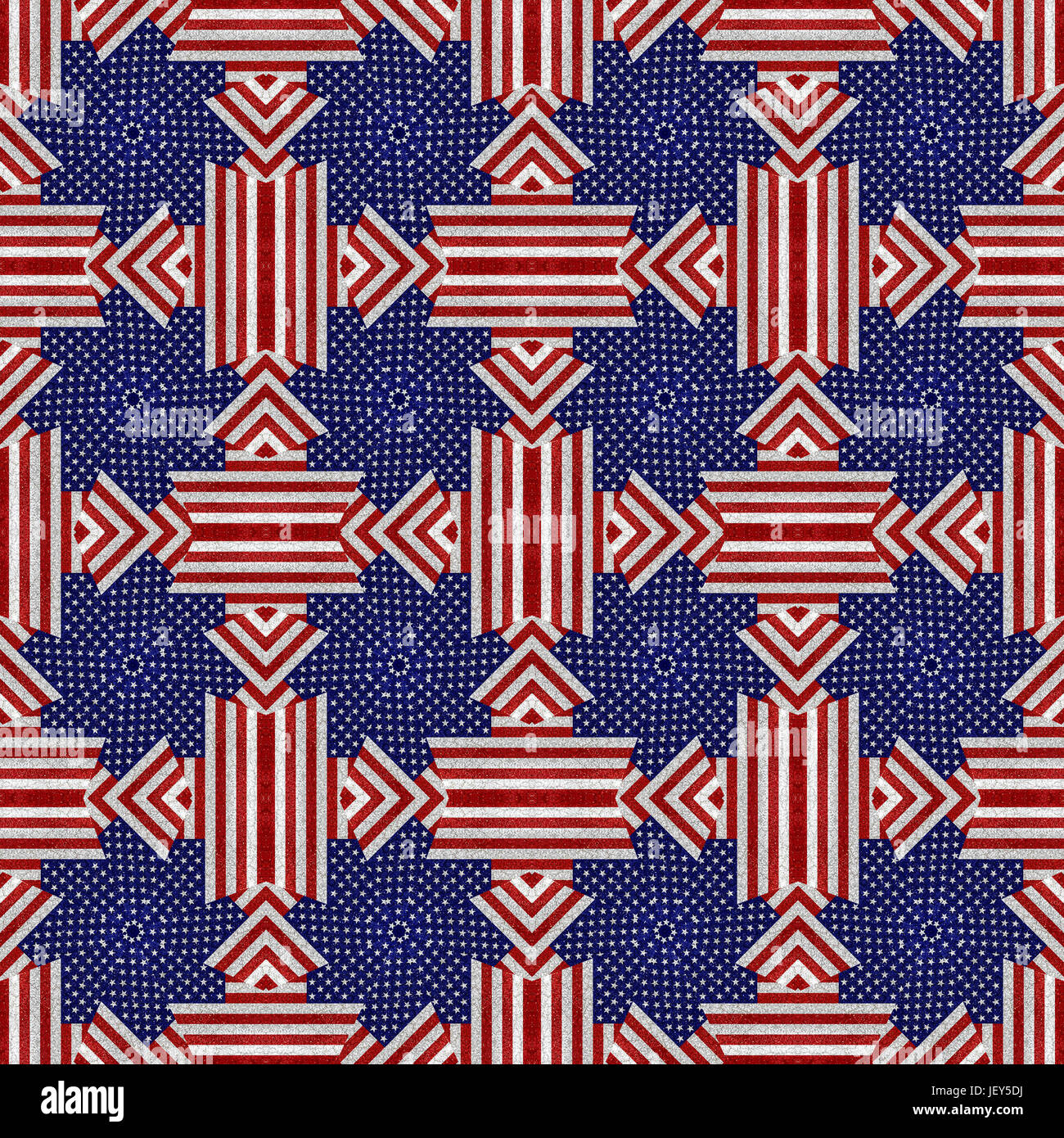 Fourth of July Baseball USA Seamless Repeat Pattern for Fabric 