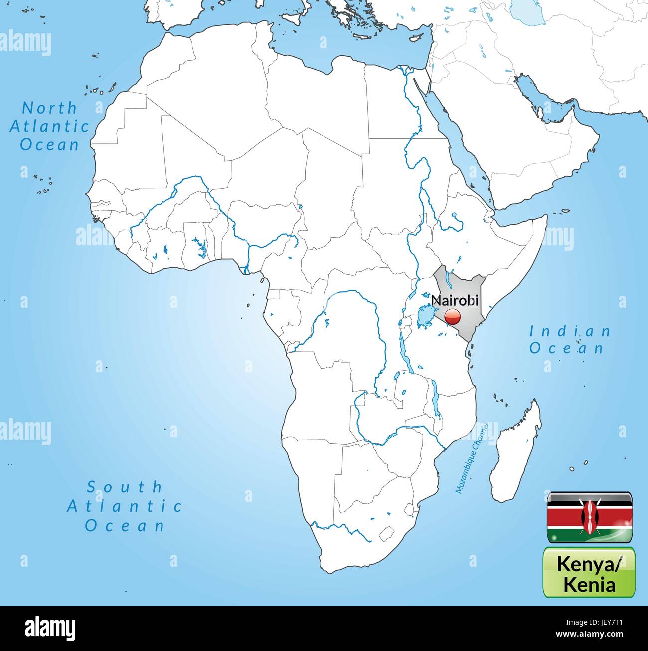 Actividad Coordinar Crear Kenia En El Mapamundi Escalar Si Inmigraci N Map Of Kenya With Capitals In Gray JEY7T1 