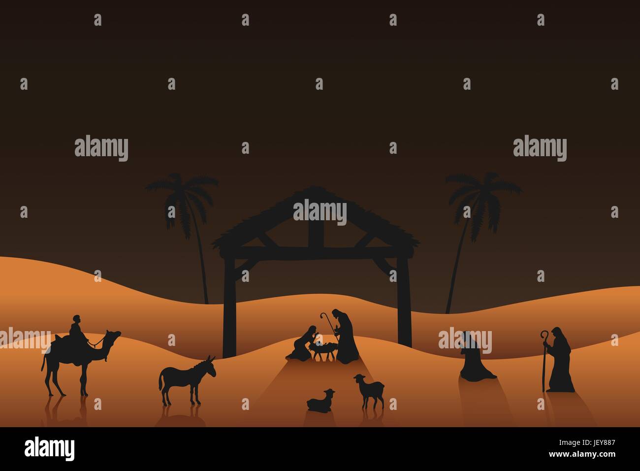 Composite image of nativity scene Stock Photo - Alamy