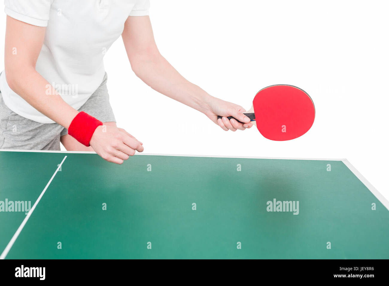 Female athlete playing ping pong Stock Photo Alamy