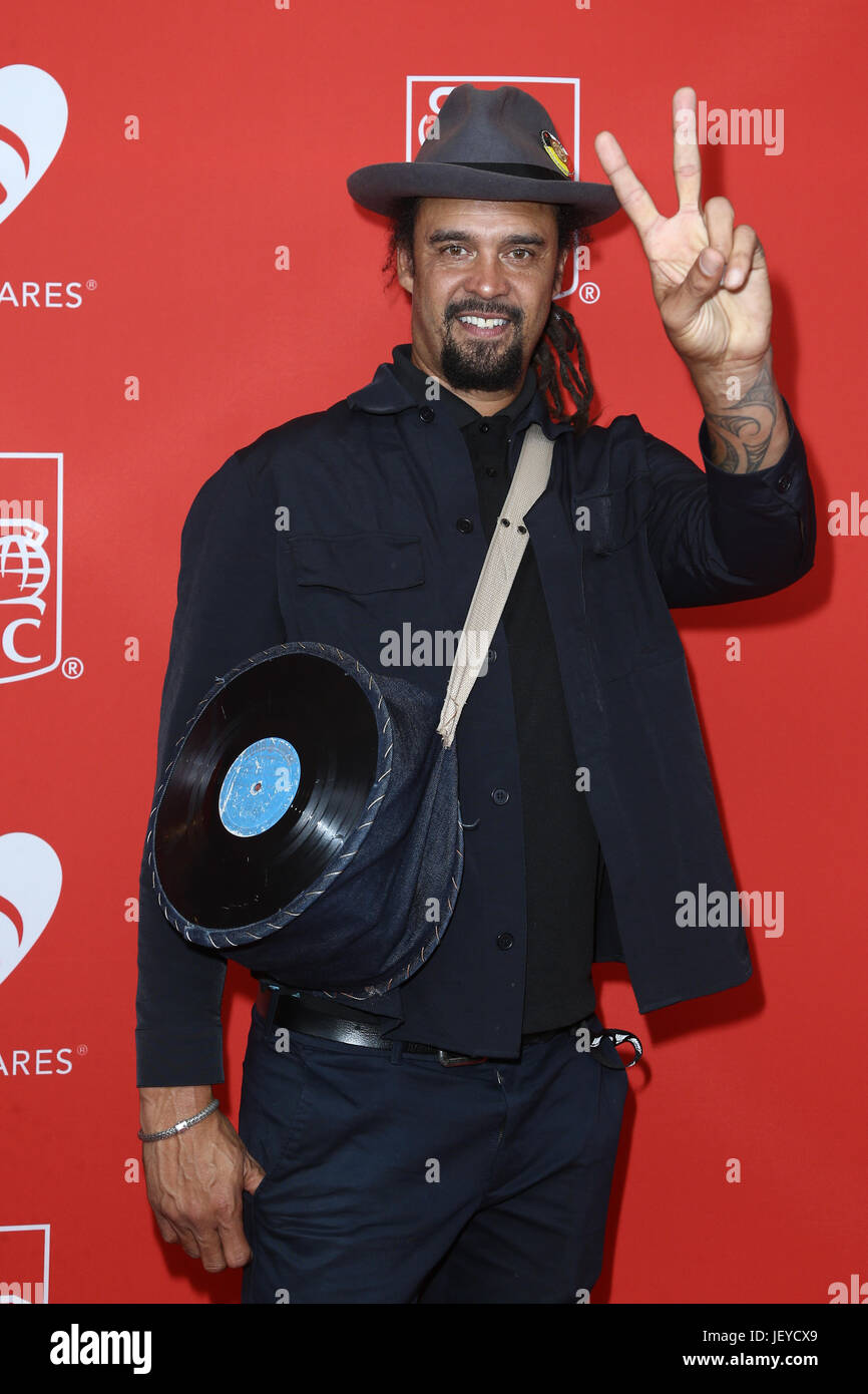 Michael Franti attends the 13th Annual MusiCares Map Fund Benefit Concert in New York, USA Stock Photo
