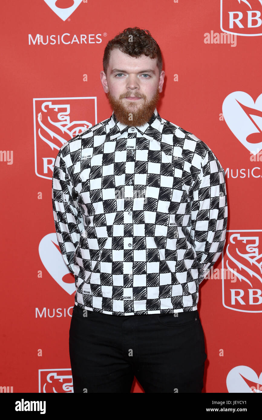 Jack Garratt attends the 13th Annual MusiCares Map Fund Benefit Concert in New York, USA Stock Photo