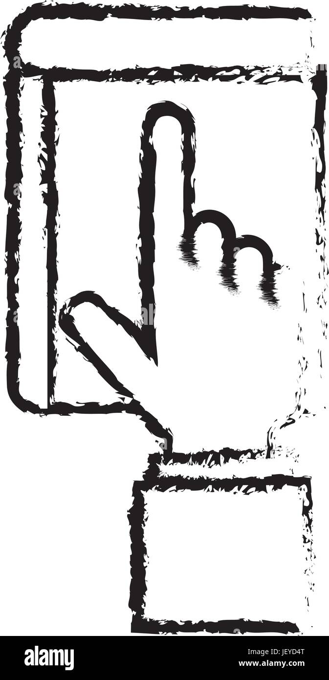 touch point hand icon vector illustration design doodle Stock Vector ...
