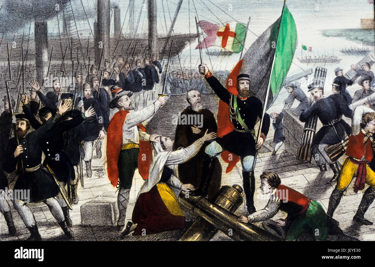 giuseppe garibaldi, landing in marsala, 1860 Stock Photo Alamy
