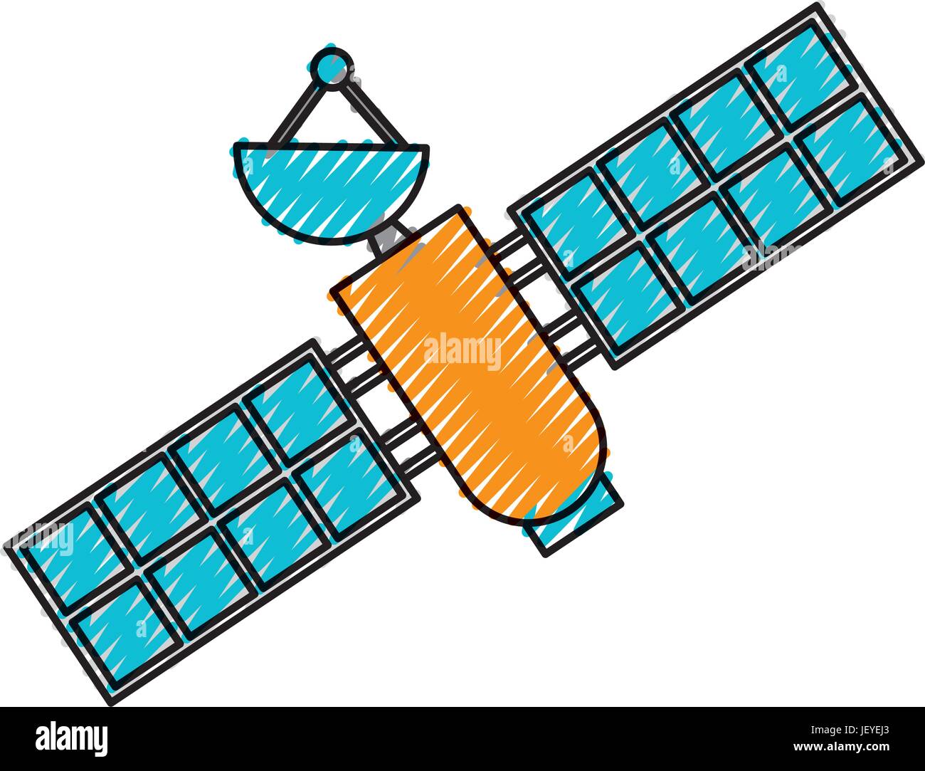 artificial satellite spacial icon Stock Vector Image & Art - Alamy