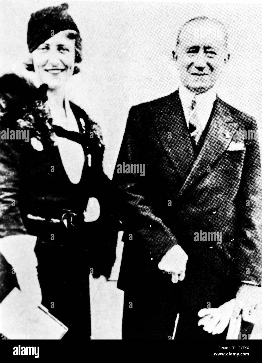 guglielmo marconi and wife cristina bezzi scali, new york 1933 Stock ...