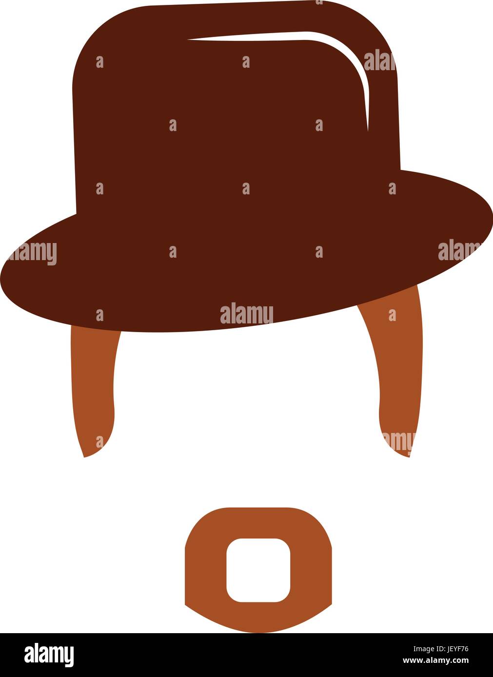 hair hipster style with gentleman hat model Stock Vector Image & Art ...