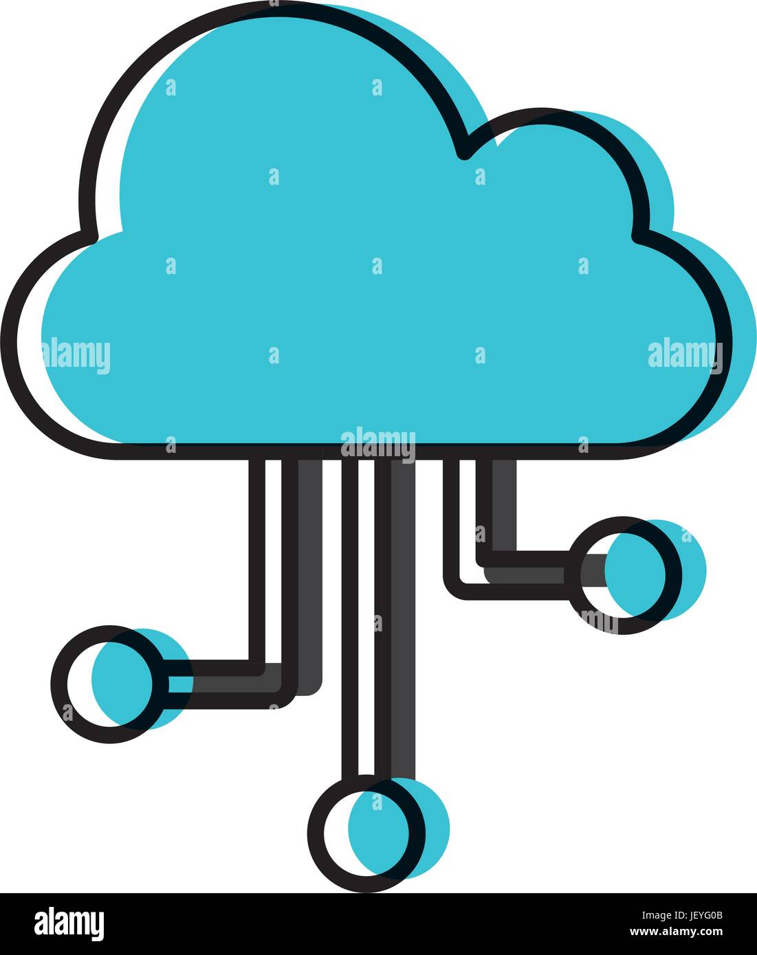 cloud computing isolated icon Stock Vector Image & Art - Alamy