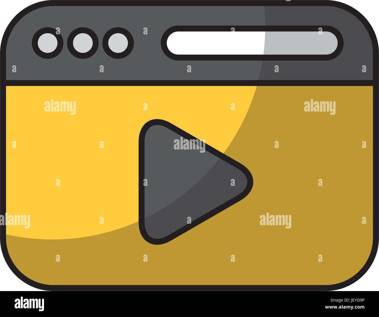 template web with media player Stock Vector Image & Art - Alamy