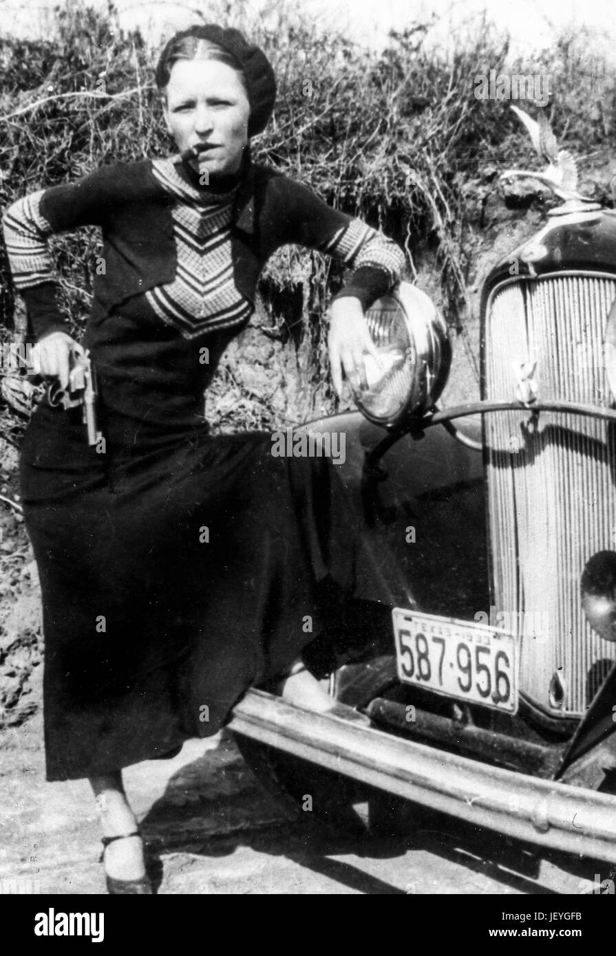 Bonnie Parker, 1933 Stock Photo