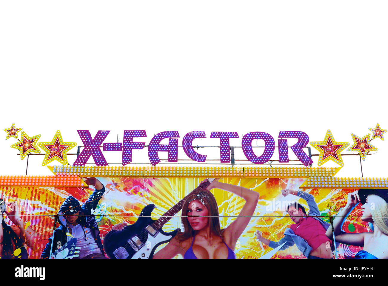 Xfactor fun ride on South Pier,Blackpool,Lancashire,UK Stock Photo Alamy