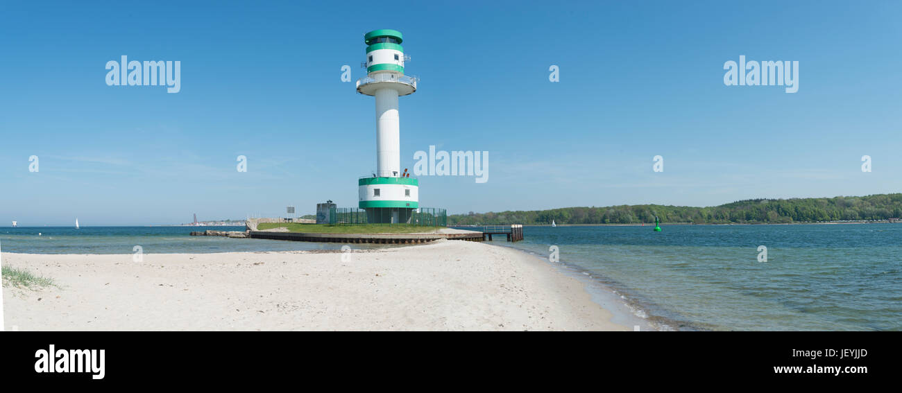 Leuchtturm in Kiel Friedrichsort Stock Photo