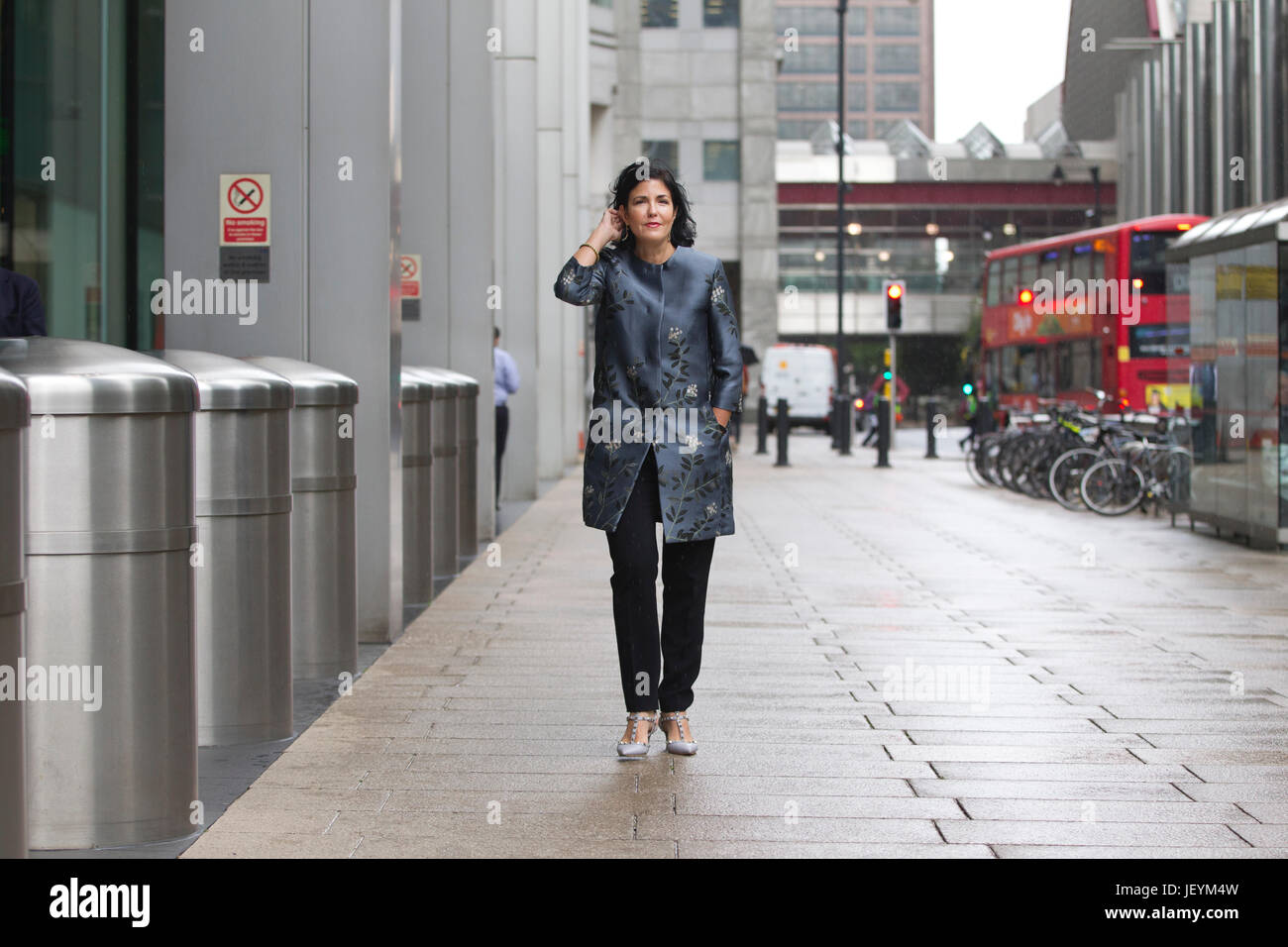 Tina Fordham, Managing Director and Chief Global Political Analyst at Citi, at the Citi group offices Canary Wharf, London, England, UK Stock Photo