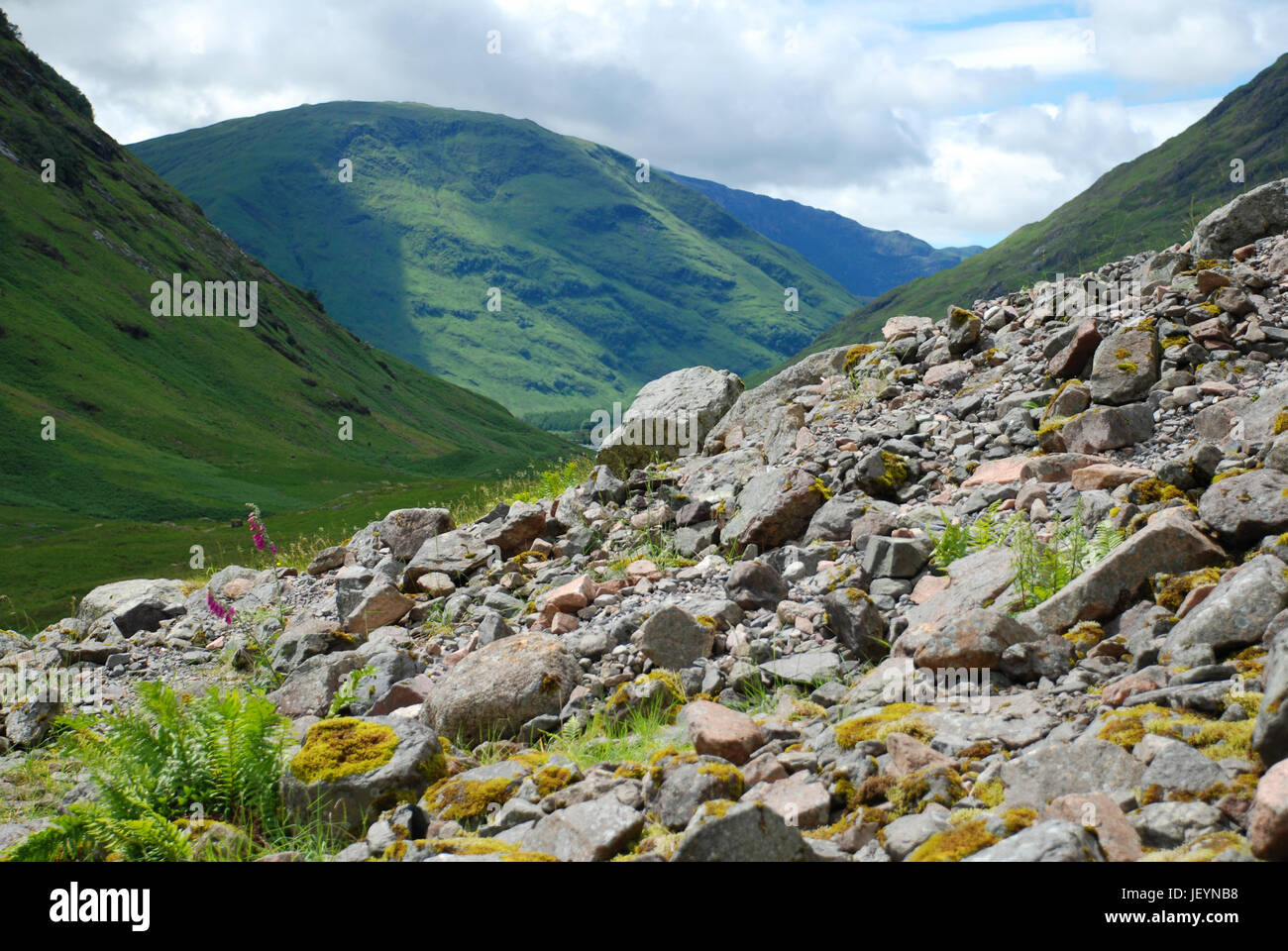 Scotland view  from Glencoe Scottish highlands. Photo taken June 2017 Stock Photo