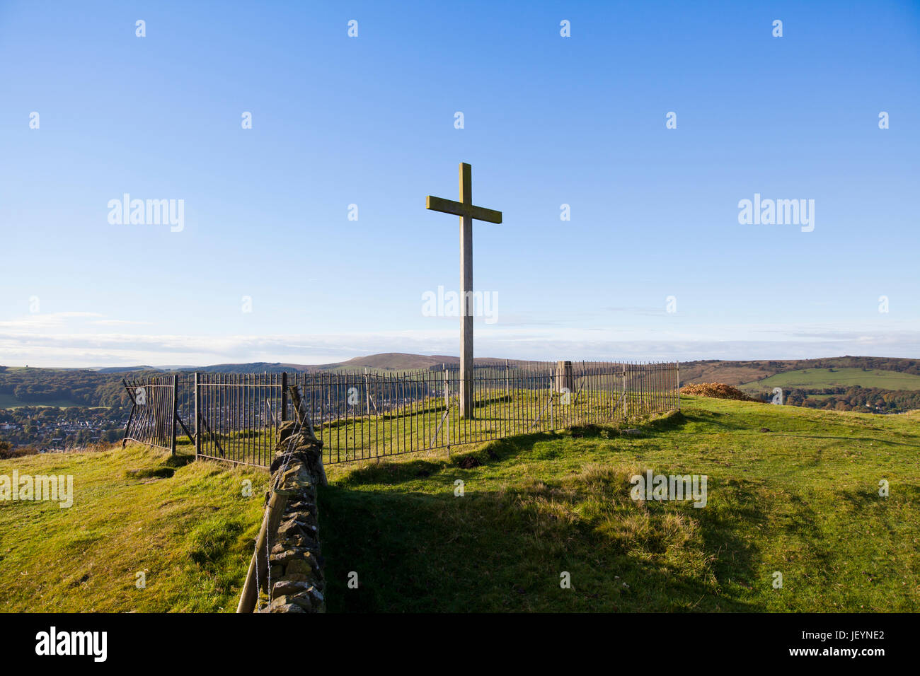 Corbar Cross, Buxton, Derbyshire Stock Photo