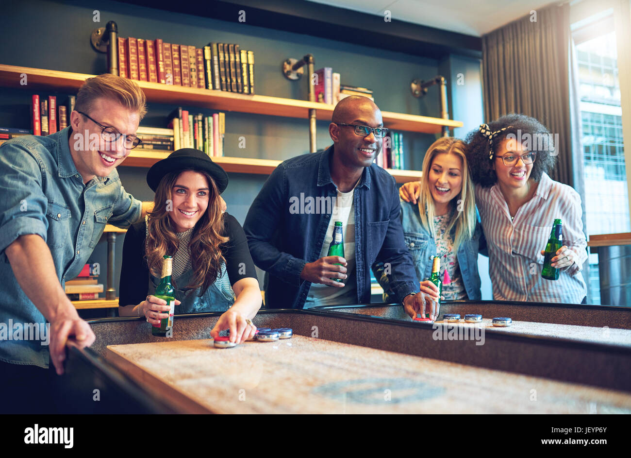 Closeup young friends having fun hi-res stock photography and images ...