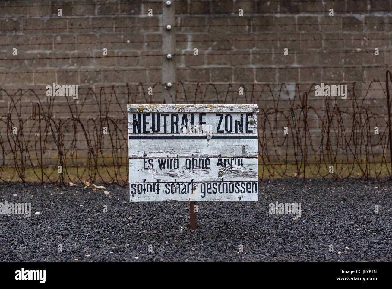 Concenctration Camp Sachsenhausen Stock Photo
