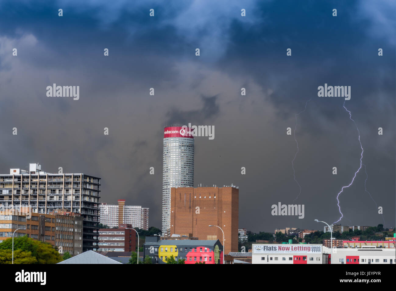 An electrical storm in Johannesburg, South Africa Stock Photo Alamy