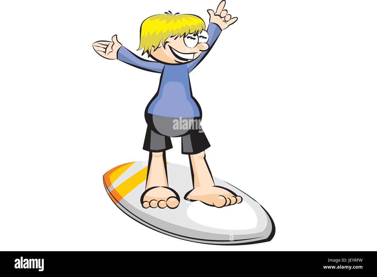 Surfer isolated on white background. Conceptual vector illustration ...