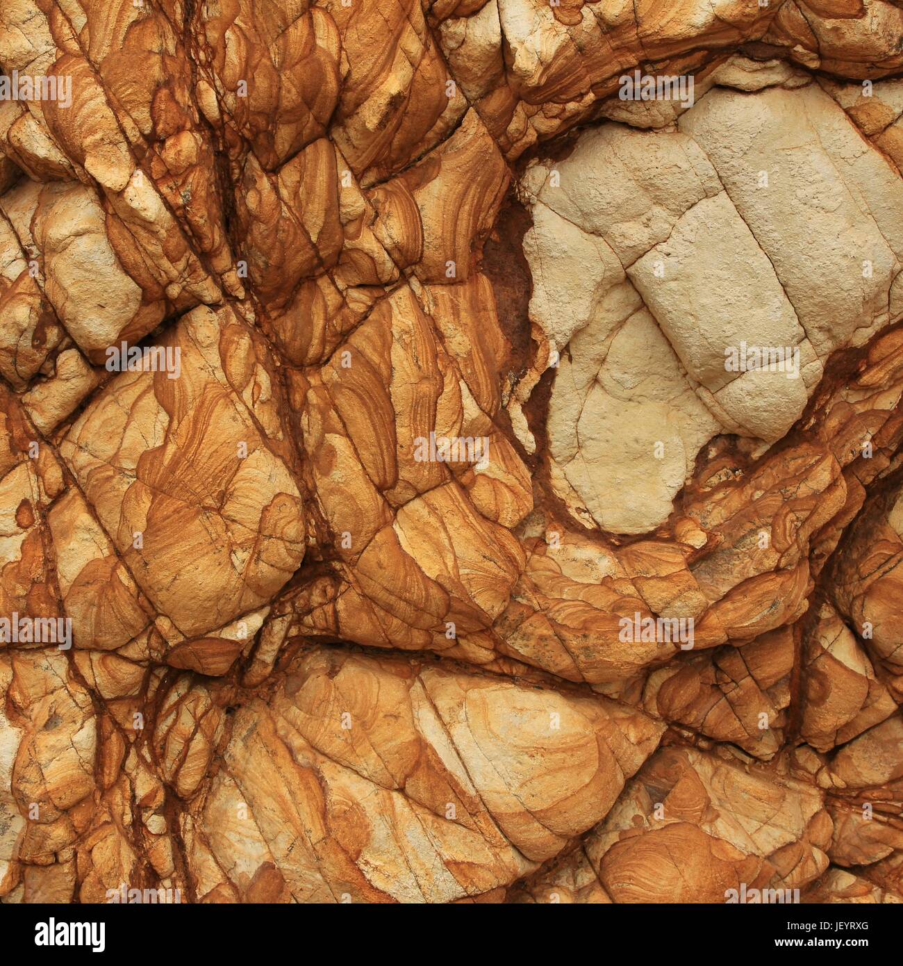 Unique coloured rock Stock Photo