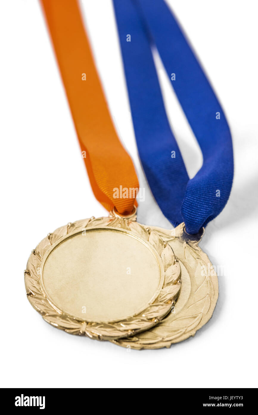 Two olympic gold medals Stock Photo Alamy