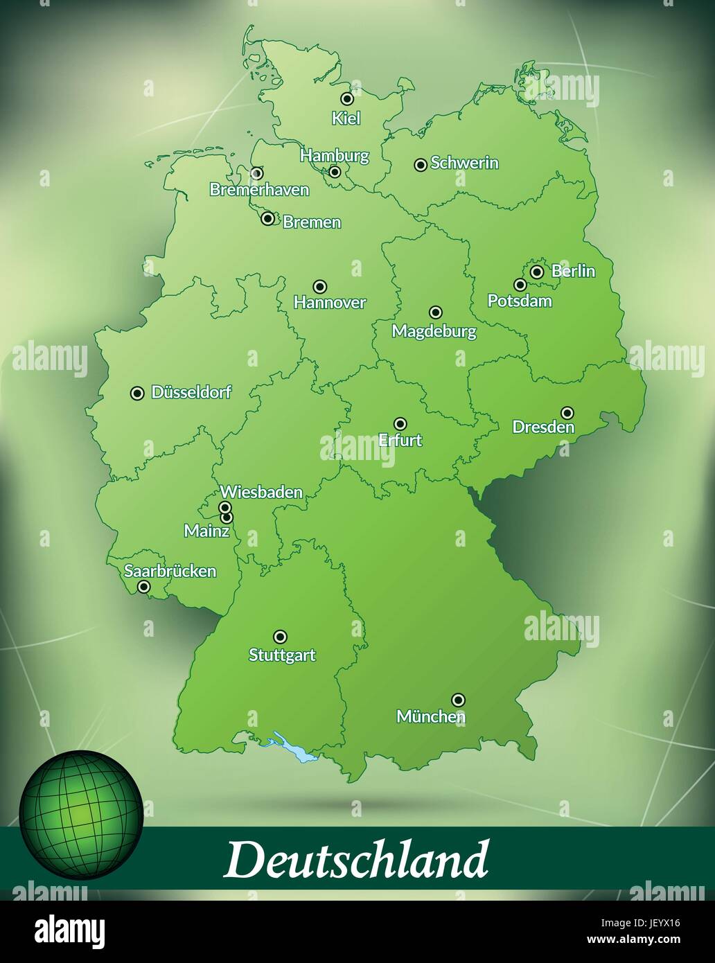 card, germany, german federal republic, atlas, map of the world, map