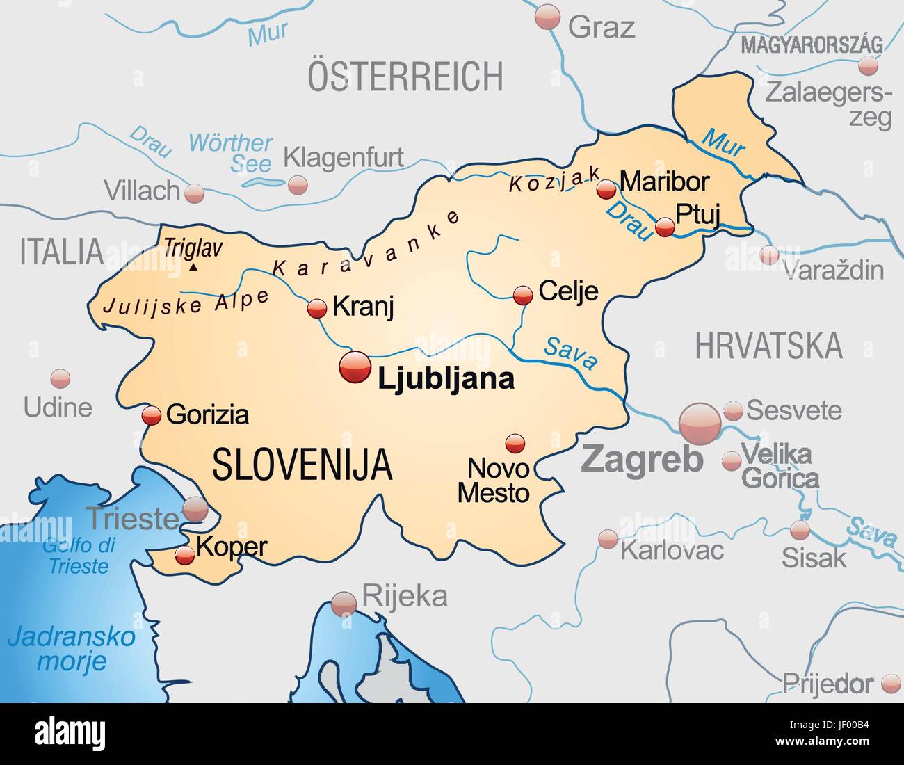 карта словении географическая. словения на карте европы с границами государств. карта словении на русском языке. словения на карте границы. физическая карта словении.