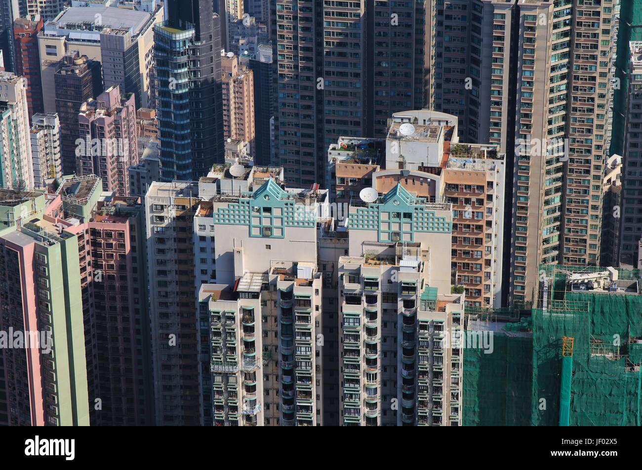 Tall buildings in the centre of Hong Kong Stock Photo Alamy