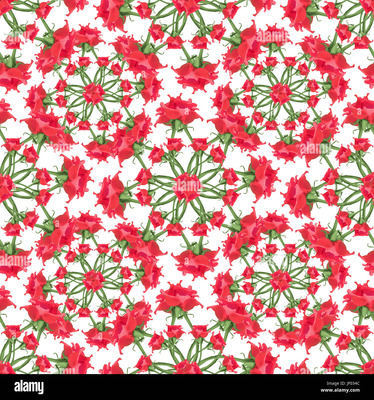 Red Roses Seamless Pattern Stock Photo - Alamy
