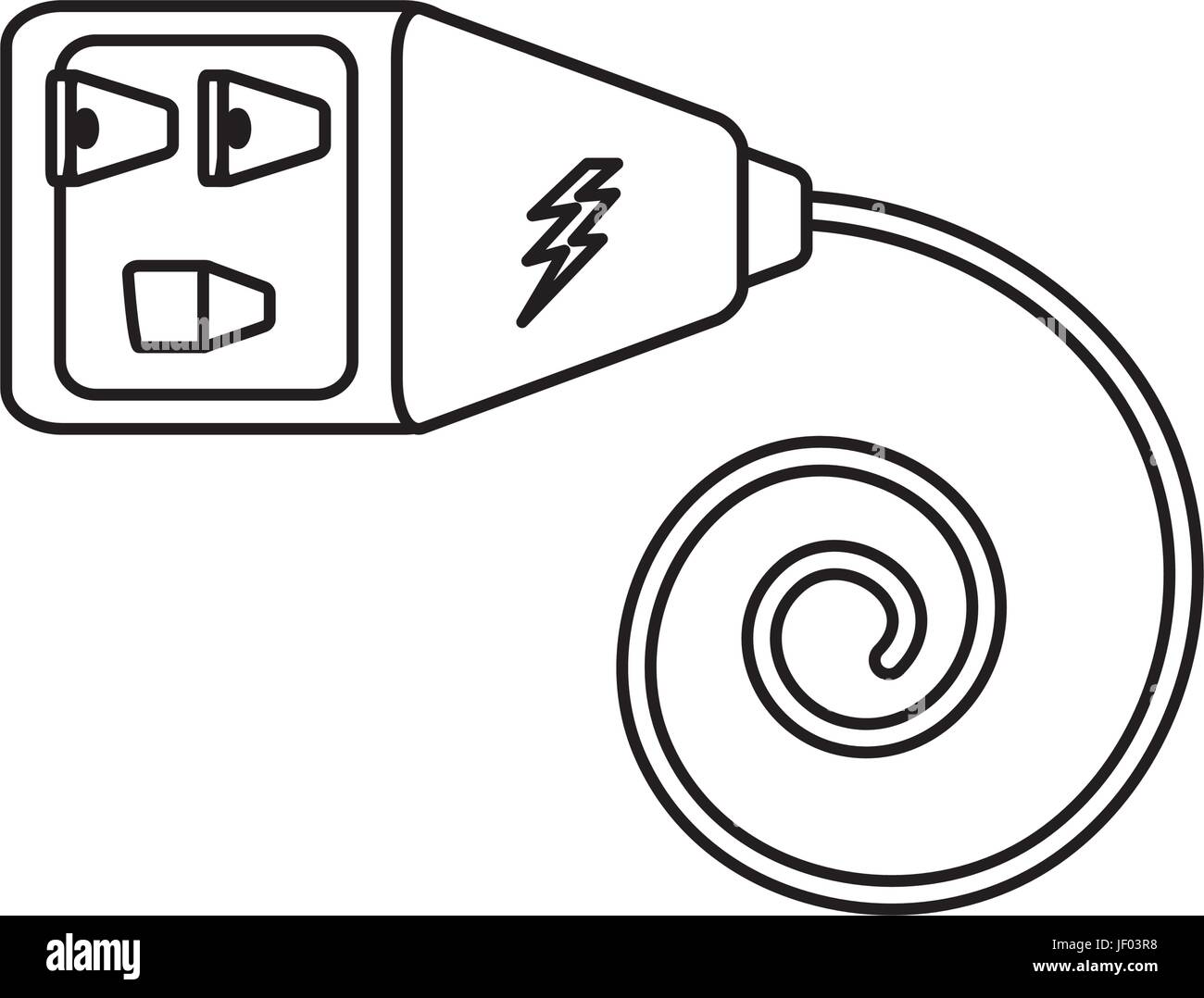 isolated electric plug Stock Vector Image & Art - Alamy