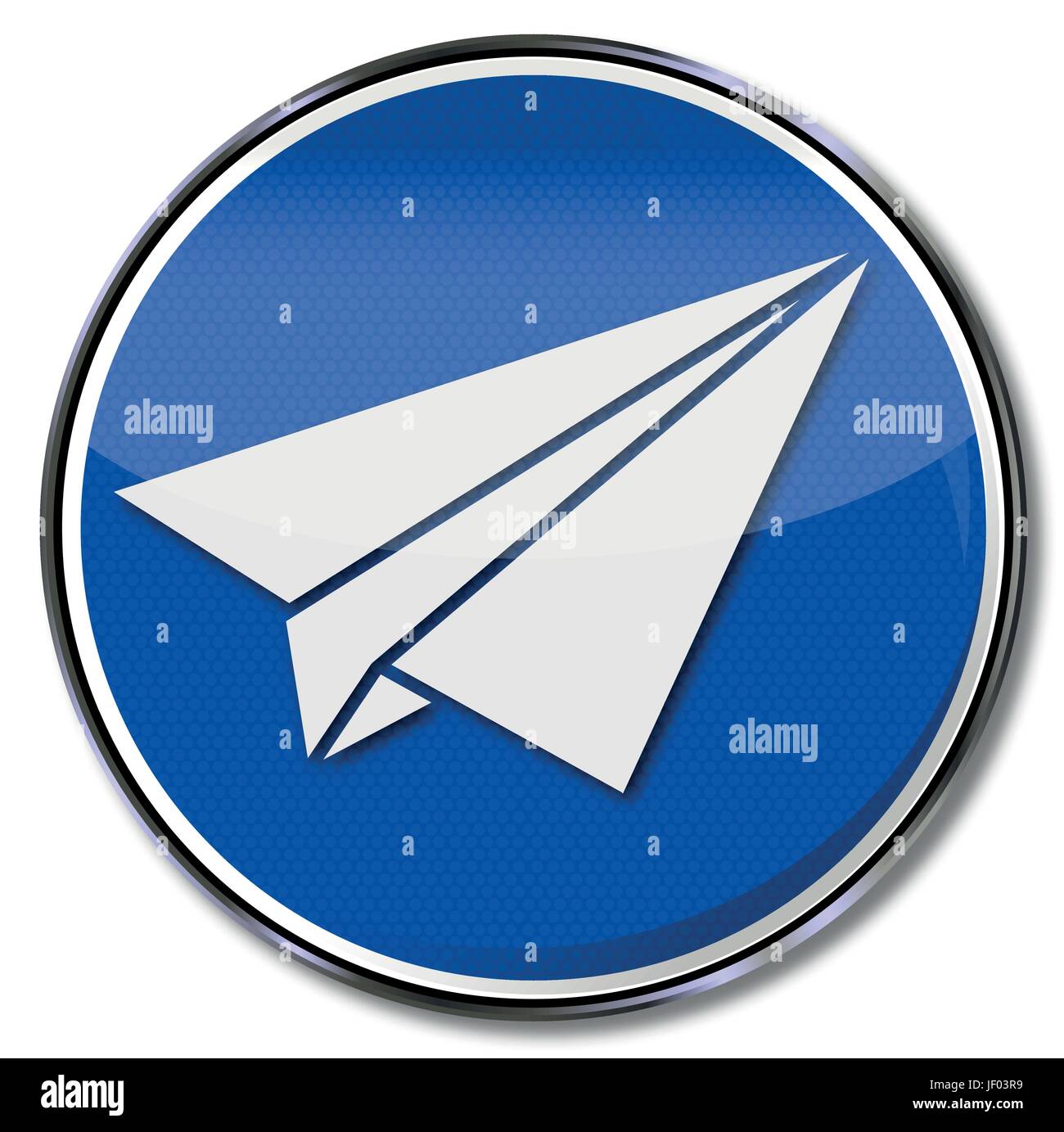 sign with paper airplanes and ideas Stock Vector