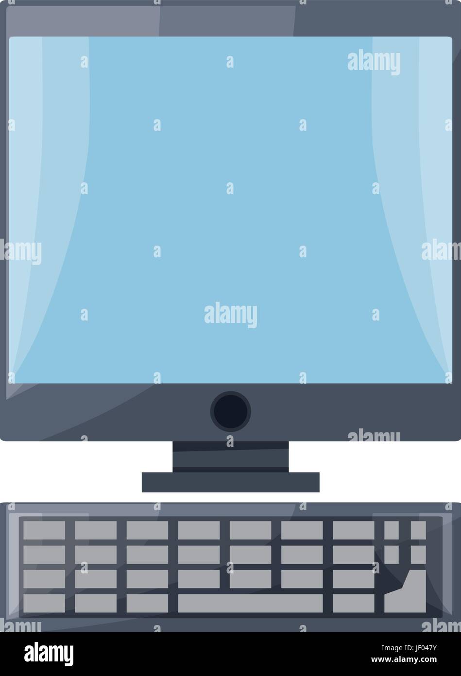 isolated pc computer Stock Vector Image & Art - Alamy