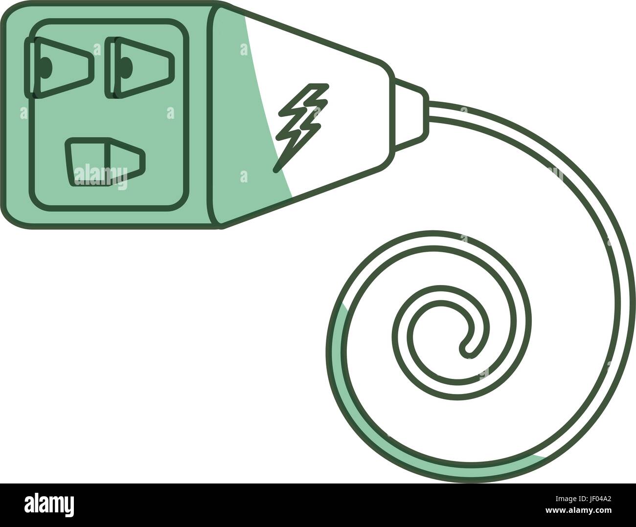 isolated electric plug Stock Vector Image & Art - Alamy