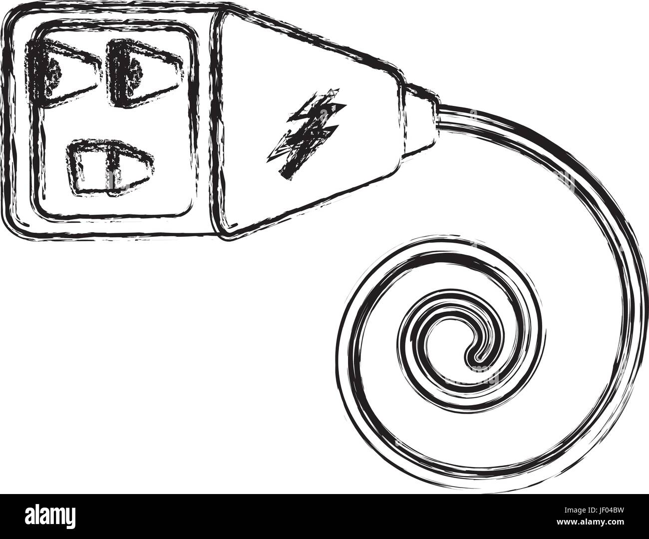 isolated electric plug Stock Vector Image & Art - Alamy