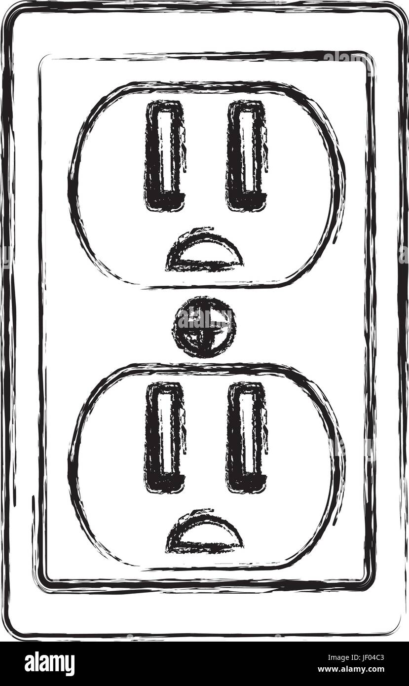 isolated electric plug Stock Vector Image & Art - Alamy
