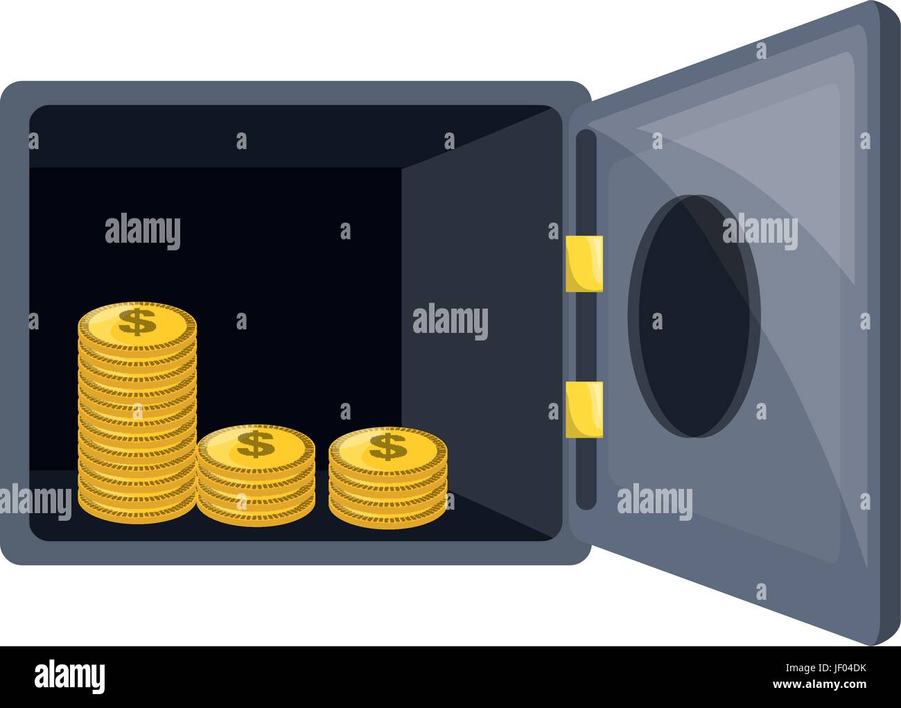 isolated money security box Stock Vector Image & Art - Alamy