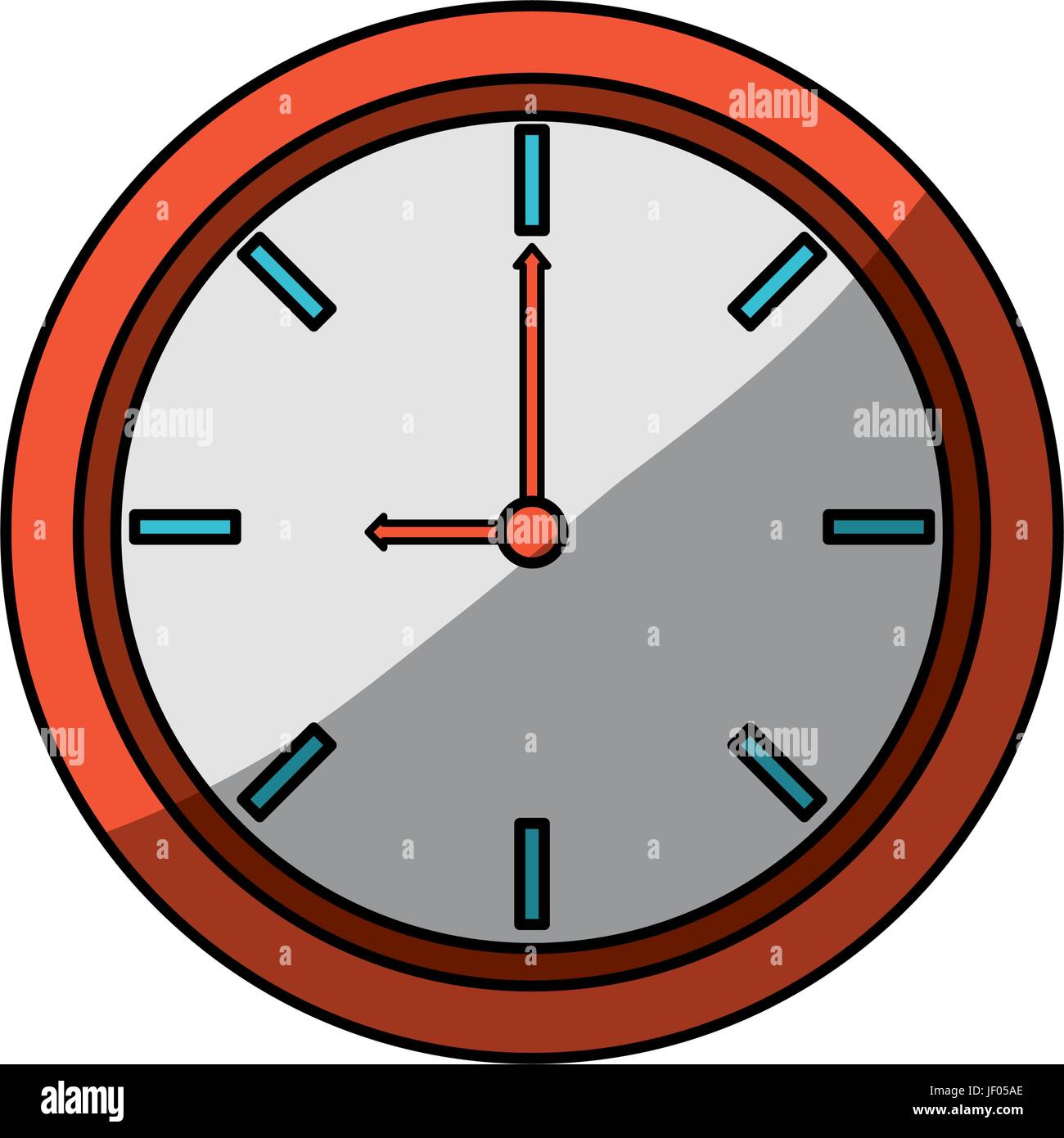 isolated round clock Stock Vector Image & Art Alamy