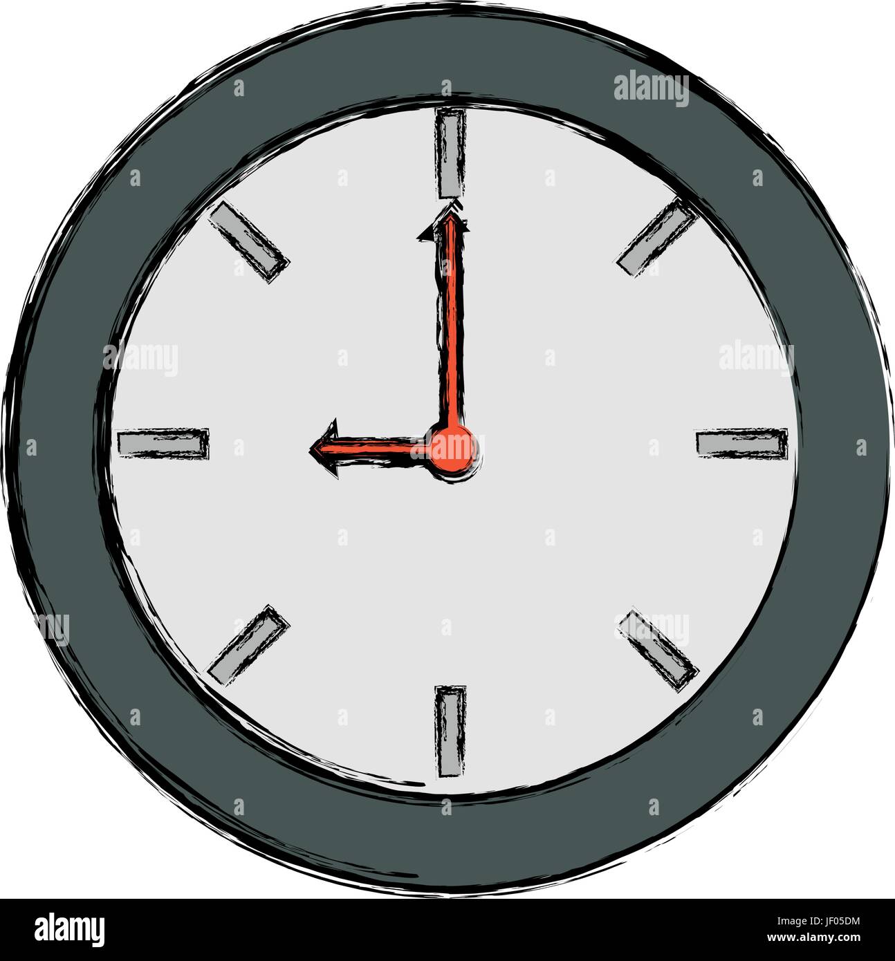 isolated round clock Stock Vector Image & Art Alamy