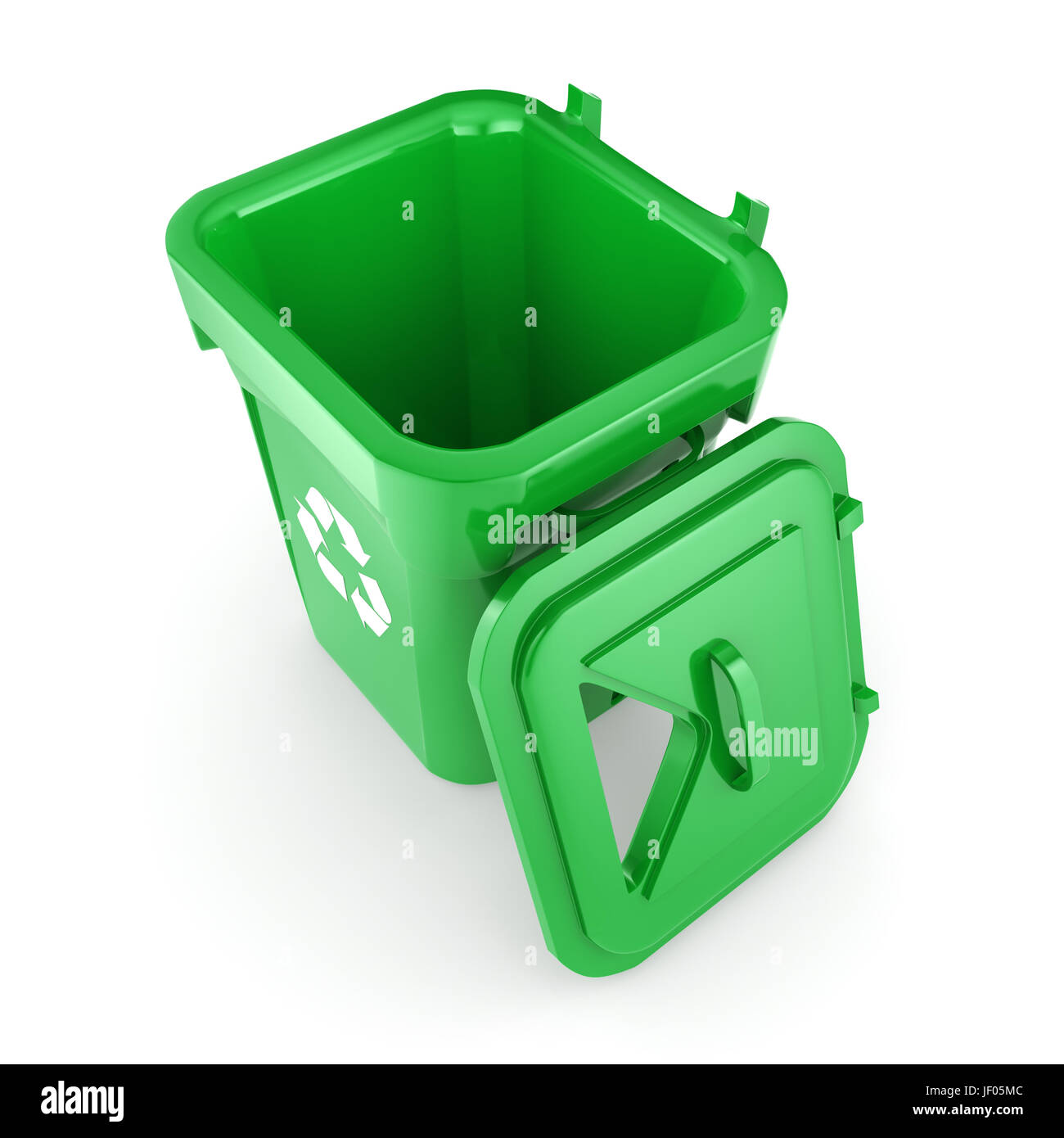 Green recycling Bin Stock Photo Alamy