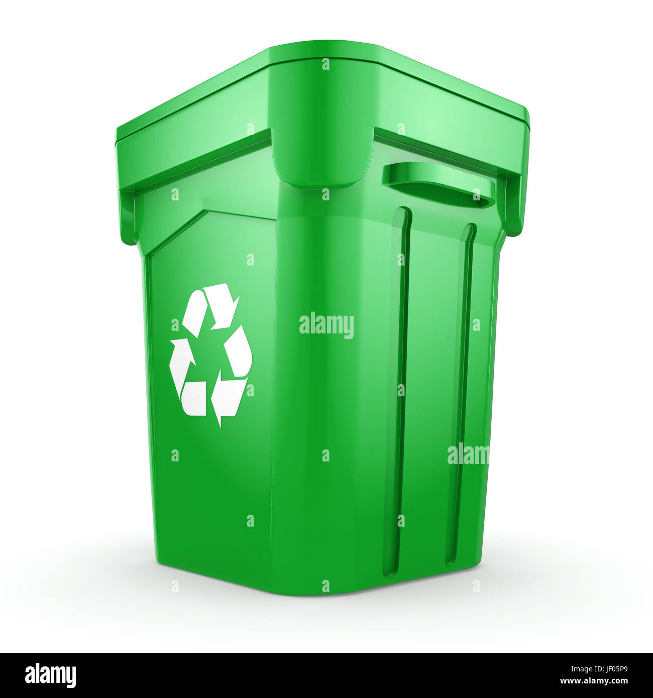 Green recycling Bin Stock Photo Alamy