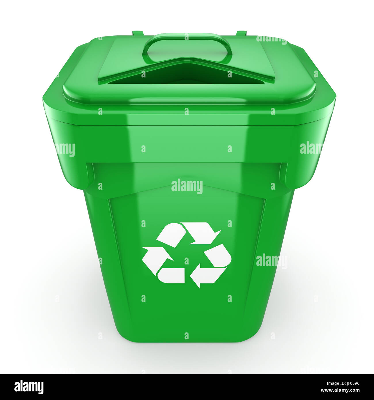 Green recycling Bin Stock Photo Alamy