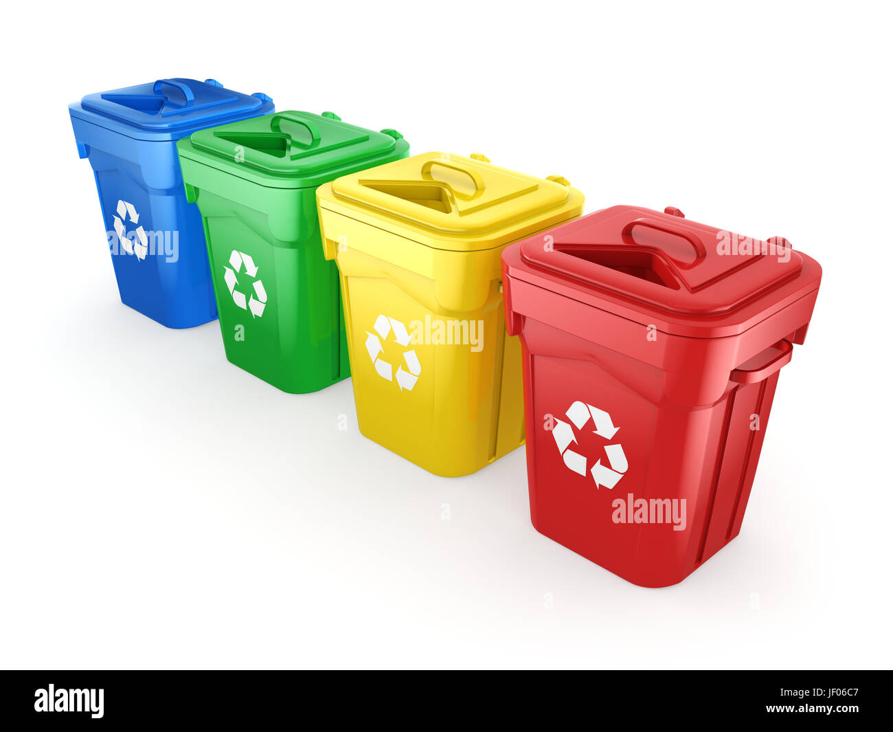 Multicolor Recycling Bins Stock Photo Alamy