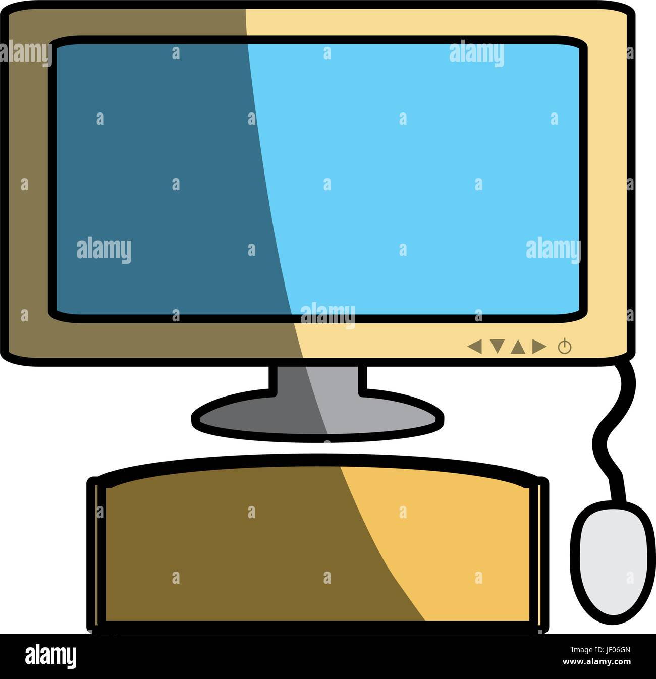 isolated pc computer Stock Vector Image & Art - Alamy