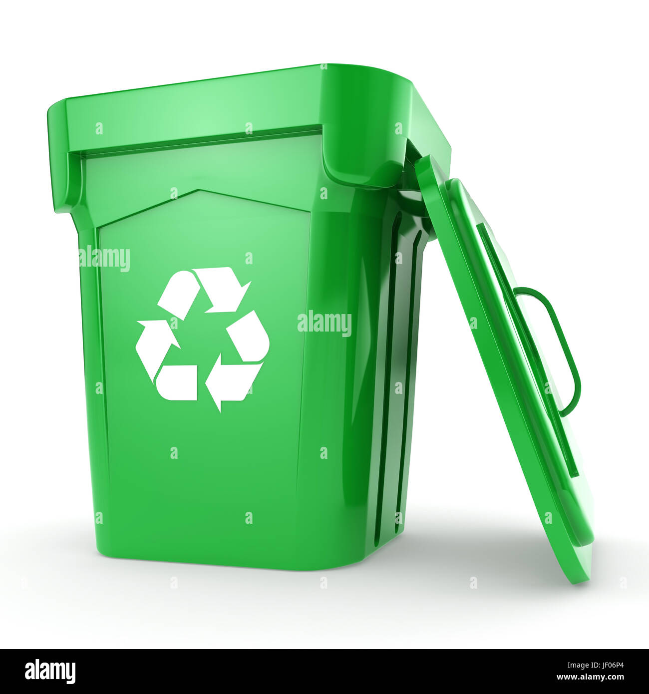Green recycling Bin Stock Photo Alamy