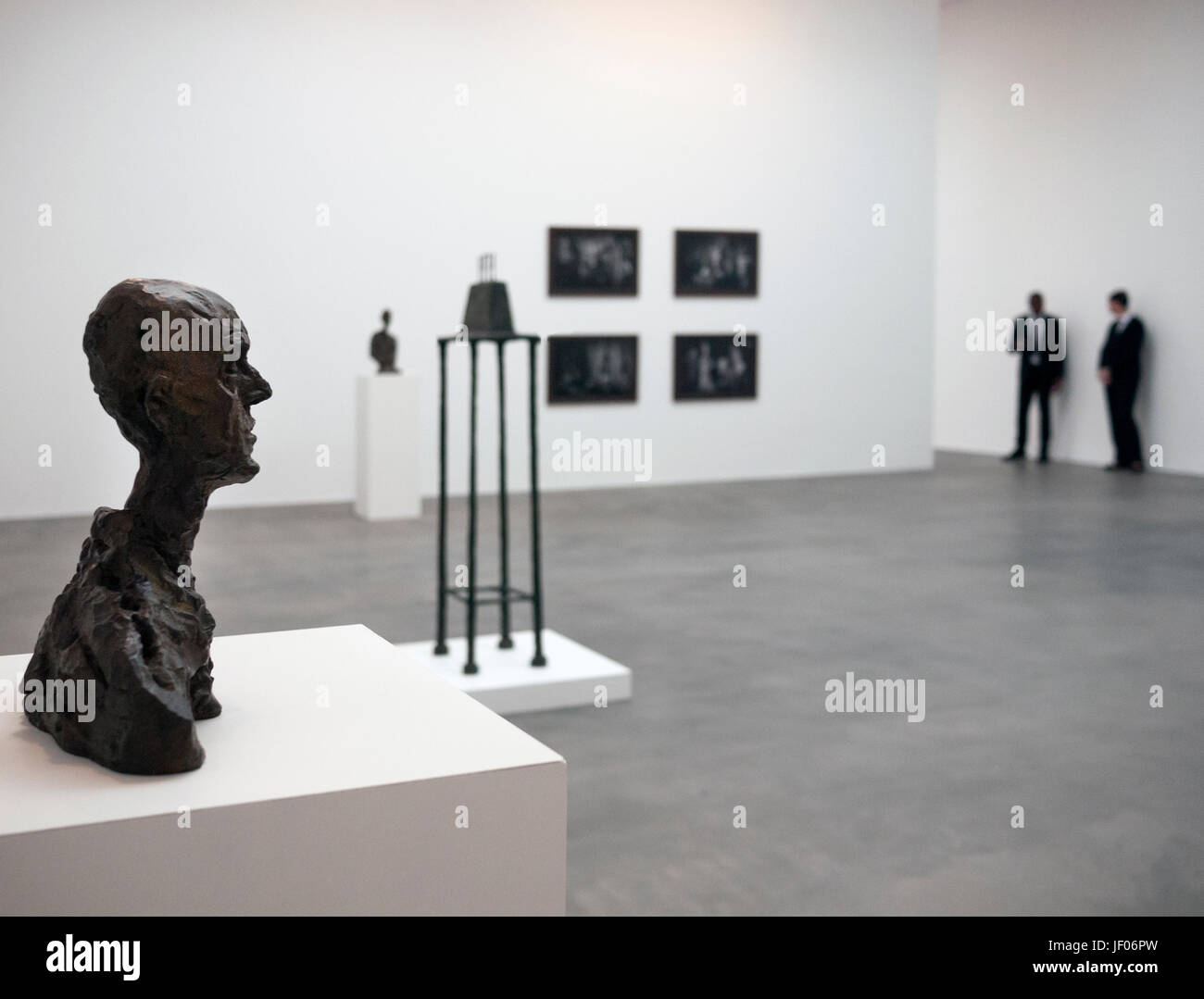 Alberto Giacometti exhibition Gagosian Gallery Stock Photo