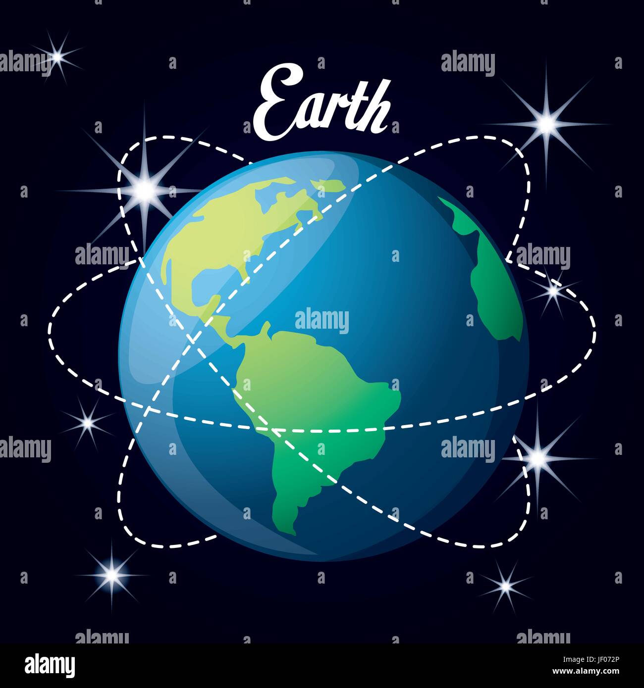 Earth Planet In The Solar System Creation Stock Vector Image Art Alamy