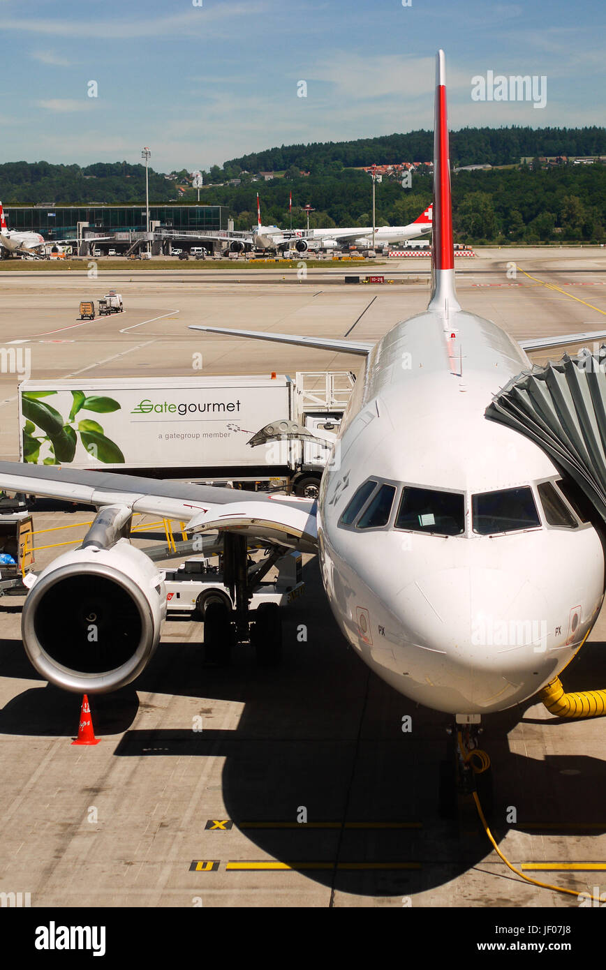 General view of Zurich International Airport, Swiss Stock Photo
