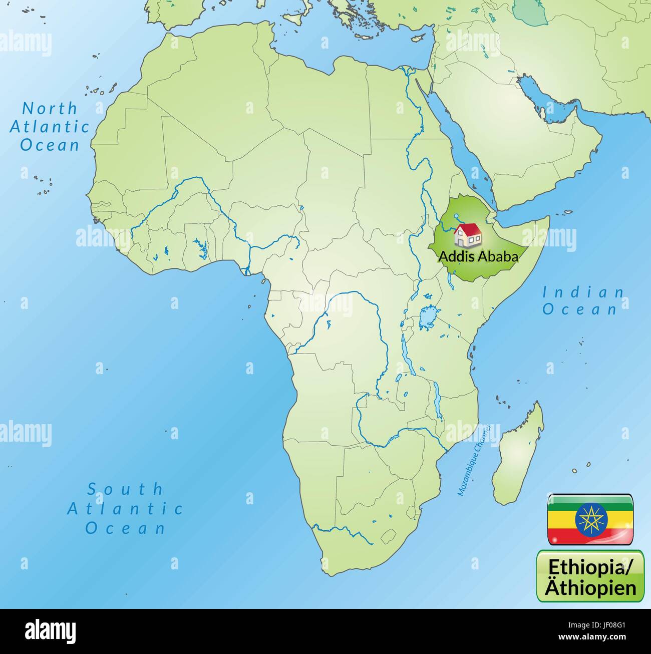 Abyssinia map Stock Vector Images - Alamy
