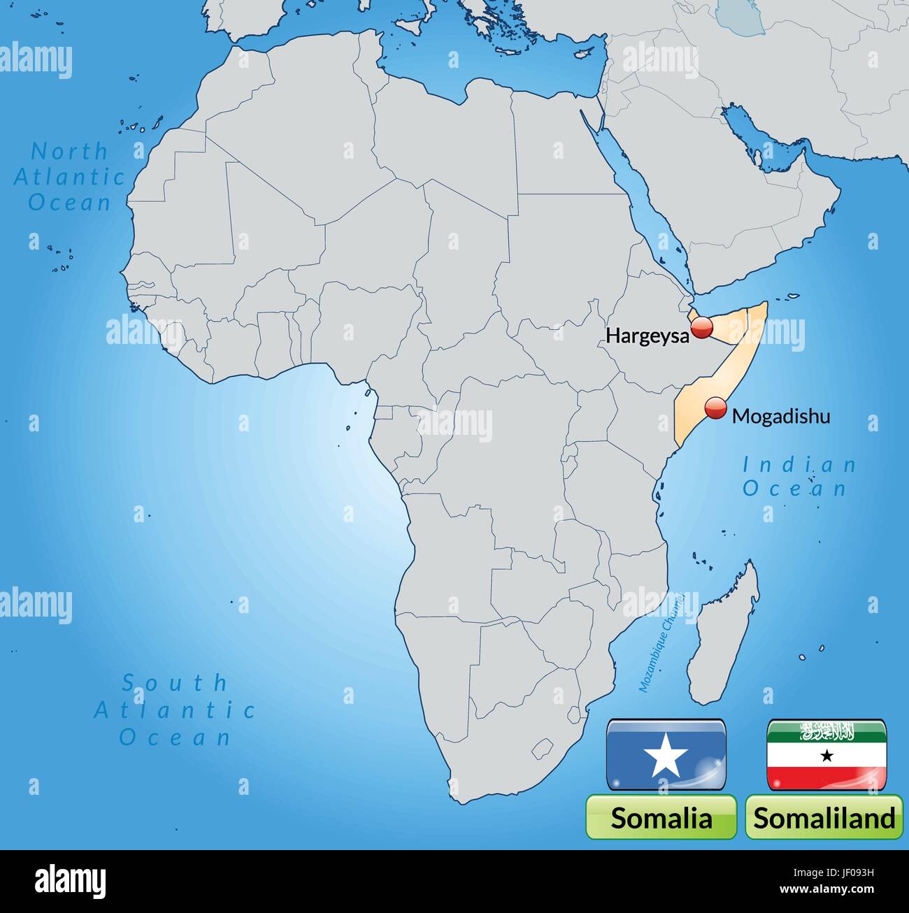 somaliland world map
